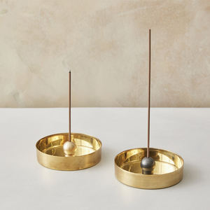 Solid Brass <b>Incense</b> Burner <b>Holder</b> Round <b>Incense</b> <b>Stick</b> Coil Bottle Burner <b>Holders</b> - Product Image 3