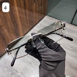 Classic Green <b>Shades</b> Moissanite Diamond LensesStudded Bling Iced Out Hip Hop Fancy <b>Sunglasses</b> Perfect for Any Occasion For Mens - Product Image 1