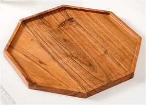 ชุดถาดเสิร์ฟผลไม้โลหะสีเงิน2ชิ้นพร้อมที่จับสำหรับบ้านหรือโรงแรม - Product Image 2