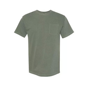 Camiseta de Hombre con Cuello Redondo, Teñido con Pigmentos, Ajuste Holgado y Transpirable, Color Heather, Talla Grande - Product Image 6
