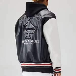 Chaqueta de Cuero Genuino para Hombre, Estilo Urbano, Extrema Durabilidad, Ultra Cálida, Gruesa, Suave, Resistente, con Cuello Alto, Abrigo de Moda - Product Image 2