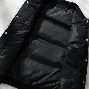 Custom Patch Logo 100% Polyester <b>Ribbed</b> Waist Waterproof Windbreaker Puffer <b>Vest</b> for <b>Men</b> Winter Eco-Friendly - Product Image 3