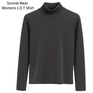 Womens Soft Knit Long Sleeve Slim Fit Pullover <b>Top</b> - Product Image 1