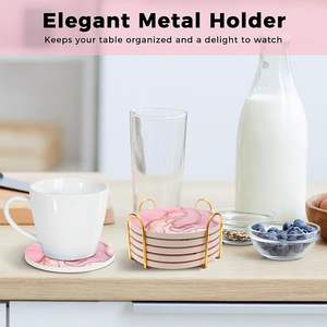 Ensemble de 4 sous-verres en bois de résine, polis, de formes variées, design moderne, écologiques, personnalisables, pour bar, cuisine, maison, fête de déménagement, anniversaire - Product Image 3