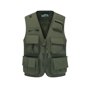 Vêtements d'extérieur personnalisés de haute qualité gilet de chasse léger fait à la main sans manches Camo gilet pour hommes et femmes - Product Image 1