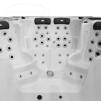 Bassin de natation Piscines en fibre de verre Spa de nage sans fin Mini piscine hors sol