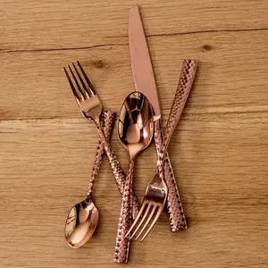 Vaisselle en acier inoxydable couverts couverts argenterie ensemble de couverts top vente vaisselle de table maison ustensiles de cuisine vaisselle ensemble de couverts - Product Image 6