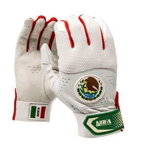 Gants de frappe de softball/baseball officiels de haute qualité en vente Gant de baseball en cuir respirant Protection des mains Conception numérique - Product Image 3