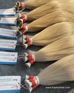 ผมต่อเวียดนามแท้สีบลอนด์หรูหรา ผมตรงธรรมชาติแบบเวอร์จิ้น  แบบเย็บสองชั้น  ขายเป็นมัด - Product Image 2