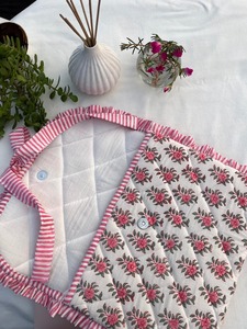 Bolsa acolchada de algodón para mujer de viaje con logotipo personalizado al por mayor, para tableta, portátil, bolsa con cremallera, funda protectora, bolsa para libros Mack de archivo pequeño - Product Image 4