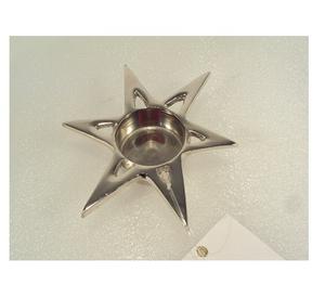 เชิงเทียนไฟชาเกล็ดหิมะอลูมิเนียม - Product Image 1