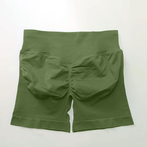 Short d'entraînement actif avec poches Short de yoga Vente en gros Séchage rapide Sport Double couche Taille élastique Short de course pour femme - Product Image 4