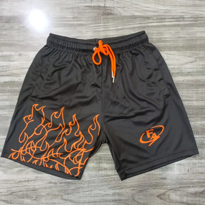 Personalizado de los hombres de baloncesto Fitness Jogger impreso cintura elástica de doble capa de malla pantalones cortos atléticos Streetwear deportes redes pantalones cortos - Product Image 1