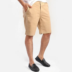 Short décontracté à coupe ample, vêtements de rue, travail, logo personnalisé, 100% coton sergé, short chino pour homme, lavage à l'eau - Product Image 4