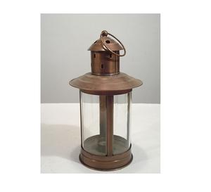 Living Room Decorative <b>Metal</b> <b>Lantern</b> Brown Color for Home Decor - Product Image 1