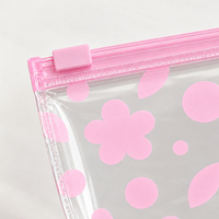 Pochette zippée en PVC givré avec logo personnalisé, petite taille, emballage cosmétique en PVC, sac de maquillage, fournisseur en gros