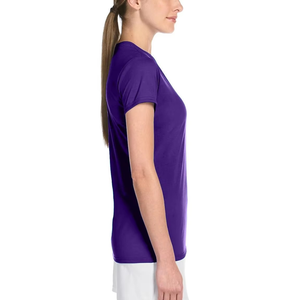 T-shirt à manches courtes col rond pour femme, coupe classique, couleur unie, séchage rapide, tricoté, style décontracté printemps-été - Product Image 4