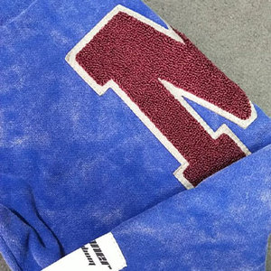 Chaud nouveau design OEM bleu acide lavage à capuche pantalon ensemble femmes survêtement Vintage lavage surdimensionné survêtement - Product Image 5