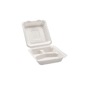 Boîte d'emballage alimentaire biodégradable de bagasse de canne à sucre de qualité supérieure pour boîte à lunch au meilleur prix - Product Image 1