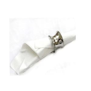 Anneau de serviette attrayant et créatif en acier inoxydable décoration de fête de mariage anneau de serviette rond en Aluminium anneau de serviette de haute qualité - Product Image 2