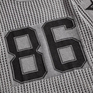 Logo personnalisé manches courtes plage tricot haut en maille tricots chemise au crochet hommes tricoté basket football maillots hommes chandails - Product Image 5