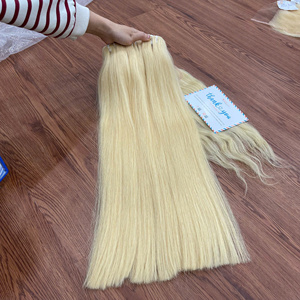 Extensiones de cabello humano Remy doble dibujado 100% trama de máquina de pelo rubio al por mayor cutícula pelo alineado - Product Image 6