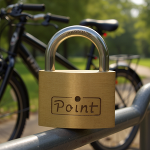 Cylinder Bicycle <b>Padlock</b> 500 50 mm Brass Keyed Differently 50 mm Lock Body Width - Product Image 3