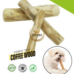 Jouet à mâcher pour chien en bois de café fabriqué au Vietnam Produit naturel et durable pour animaux de compagnie - Product Image 1