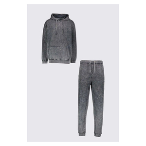 ชุดสเวตเตอร์พิมพ์ลายไม่พองใส่ได้ทั้งชายและหญิงชุดสเวตเตอร์กางเกงวอร์มมีฮู้ดสำหรับผู้ชาย - Product Image 3