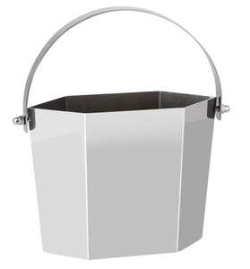 Cesta de hielo de diseño simple para Bar, hecha a mano a granel, gran oferta, venta al por mayor, cesta de almacenamiento de hielo con asa - Product Image 1