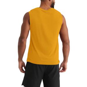 เสื้อกล้ามผู้ชาย OEM คุณภาพสูงสำหรับฤดูร้อน ผลิตจากผ้าฝ้าย ระบายอากาศได้ดี น้ำหนักเบา ไซส์ใหญ่ เหมาะสำหรับออกกำลังกาย ฟิตเนส และเล่นกีฬา - Product Image 6