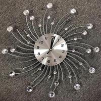 Jam dinding kaca Tempered, arloji merek grosir, jam dinding semua bahan logam tanggal mewah, jam dinding kaca Tempered