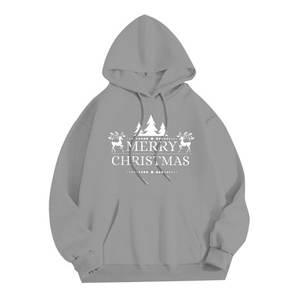 Holiday Season White Christmas Zipper Winter Hoodie Sweatshirt for Men and Women-Festive Pullover with Digital Printing - Product Image 1
