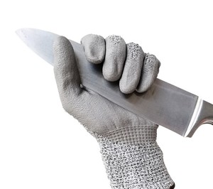 ถุงมือทำงานนิรภัย รุ่น 13G XL สีดำ ทนทาน ผลิตจากไนลอน HPPE พร้อมซับใน ถุงมือทำงานเคลือบ PU ป้องกันการบาดระดับ 5 - Product Image 2