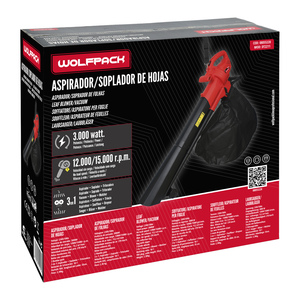 Soffiatore e Aspiratore Elettrico per Foglie da Giardino 3000W - Product Image 5
