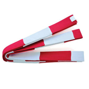 เข็มขัดคาราเต้ผ้าฝ้าย100% แข็งปรับแต่งได้ศิลปะการต่อสู้สวมใส่ในหลากหลายขนาดทนทานสำหรับการฝึกซ้อมและการแสดง - Product Image 1