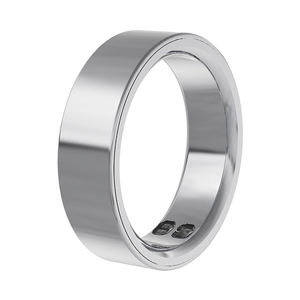 Anillo Inteligente Plateado 2026, Monitor de Salud y Ejercicio, Control por Aplicación, Resistente al Agua, Carcasa de Acero, Monitor de Frecuencia Cardíaca, Monitorización del Sueño, Función de Despertador - Product Image 1