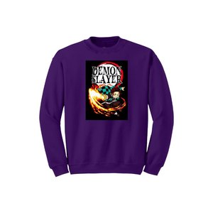 Sweat-shirt décontracté 100% coton pour femmes Collection Anime d'hiver col rond personnalisable poitrine impression 280gsm + ODM Logo doublé sur le devant - Product Image 3