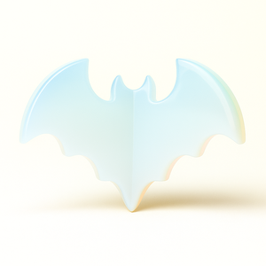 Figura de murciélagos Opalite 3D, murciélagos de piedra de cristal Natural hechos a mano para curar Reiki, regalo y decoración del hogar - Product Image 1