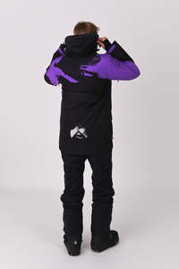 Veste parka de ski et de snowboard Polartec unisexe élégante Vêtements d'extérieur respirants avec fermeture éclair épaisse cachée et protection du cou pour adultes - Product Image 4