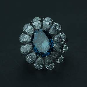 Anillo de Diamante de Lujo Cultivado en Laboratorio, Corte Oval Pera, VS1, Certificado IGI, Chapado en Oro, Oro Rosa, Plata, Anillo de Compromiso, Boda, Diamante Swaroop - Product Image 5