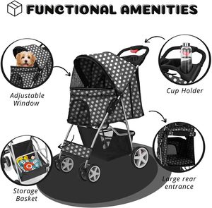 Cochecito de mascotas de diseño moderno, fabricante de cochecito de mascotas estándar americano de diseño clásico, portabebés - Product Image 3