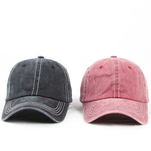 Gorras deportivas de béisbol vaqueras rasgadas de 6 paneles unisex, gorra de vaquero de punto lavada, gorra de Golf Lisa desgastada - Product Image 4