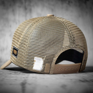 Casquette de camionneur personnalisée à 6 panneaux en maille avec logo brodé sur le devant, ajustable, unisexe, décontractée, printemps-été, pour adulte - Product Image 3