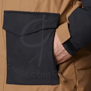 Nueva chaqueta acolchada de invierno de manga larga para hombre, tela personalizada con cremallera completa y Bolsillo grande, suministro ODM - Product Image 6