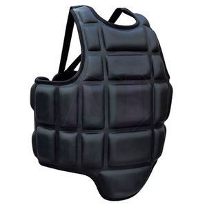 Protège-poitrine en cuir professionnel pour la boxe et les arts martiaux - Protection corporelle durable, respirante et légère - Product Image 4