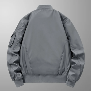 Veste de baseball pour homme, veste varsity, veste bomber brodée d'anime avec col montant, traitement enduit - Product Image 3