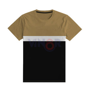 T-shirt unisexe en coton 100% épais, col rond, coupe douce, anti-rides, respirant, tricoté, service OEM 2025 - Product Image 3