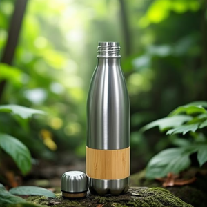 Borraccia Ecologica in Acciaio e Bambù Guiver - Gadget Promozionale per Bevande - Product Image 3