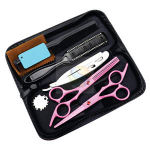 Kit de ciseaux de barbier Premium ColorEdge     Ensemble de rasage et de coupe de cheveux professionnel ultra-affûté ProSharp - Product Image 3